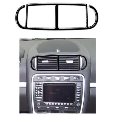 Tampa de ventilação central preta brilhante ABS para Porsche Cayenne Sport SUV 2003-2010  - Imagem 1 de 4