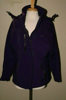 Vertical9 Coat  Soft Shell Rain Jacket w/ unzip hoodie base Purple Sz XL Ret$90 - Image 1 of 4