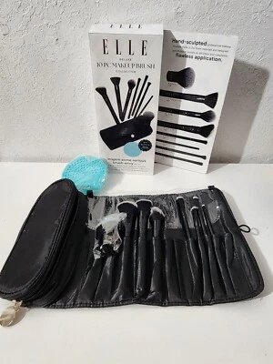 Elle Deluxe 10 Piece Makeup Brush Collection With Case - image 1 of 4