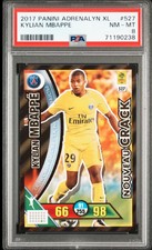 2017 Panini Adrenalyn XL #527 Kylian Mbappe PSG 🔥 PSA 8