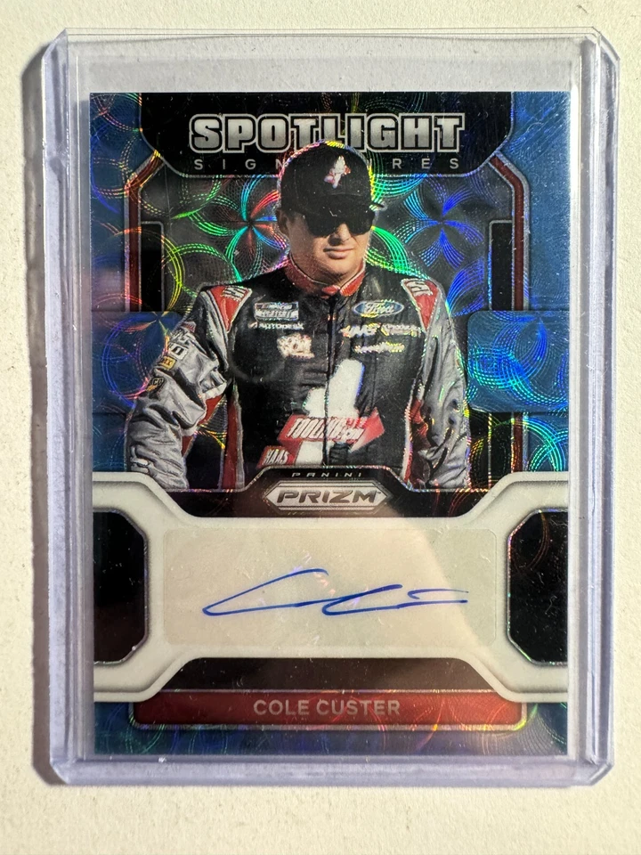 K248,055 - 2022 Panini Prizm Spotlight Auto Carolina Blue Scope #18 Cole Custer - Image 1 of 1