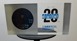 DEC Digital Equipment Commercial Products 20 Year 1957 to 1977 Desk Thermometer - Picture 1 of 6