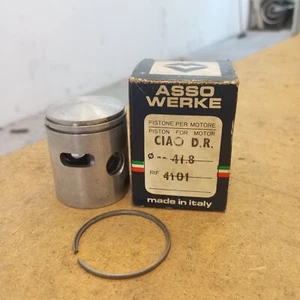 Pistone diametro 41.8 (41,8) piaggio Ciao Boxer Sí Asso Werke DR spinotto 12 - Foto 1 di 1