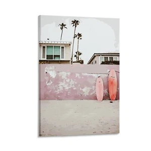 Seaside House Canvas Poster Art Modern Gift Aesthetic Bedroom Decor Landscaping - Picture 1 of 13
