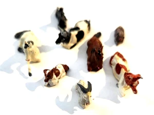 Merten Box 1002 Resting Cows, Horses, Ducks, Rabbit, Sheep in box - Imagen 1 de 4