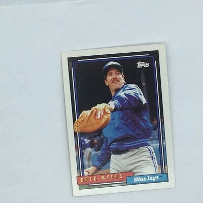 1992 GREG MYERS  : TORONTO BLUE JAYS : MINT : TOPPS 203 - Image 1 of 2