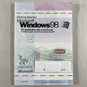Getting Started Microsoft Windows 98 Manual No CD Pre-Owned Good Condition - Picture 1 of 10