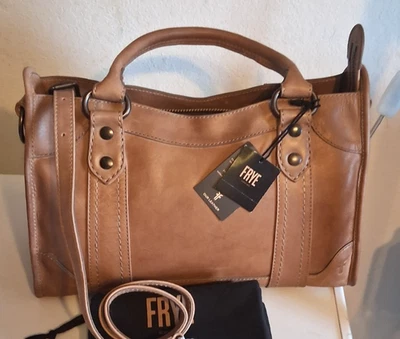 Cartera/bolso de hombro Frye Original Melissa de cuero lavado BEIGE NUEVO CON ETIQUETAS $345 Foto 1 de 4