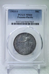 1915-S Panama-Pacific Commemorative Half Dollar 50C PCGS MS 64 #7065 - Picture 1 of 4