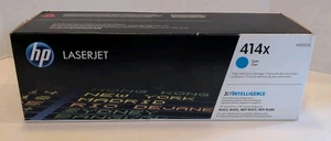 Original versiegelte HP 414X Tonerkassette Cyan mit hoher Kapazität W2021X – Kapazität von 6.000 Seiten  - Bild 1 von 6