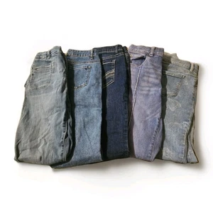 Lot Girls Jeans Tractr Vanilla Star Thereabouts Children's Place 12 14 - Picture 1 of 14