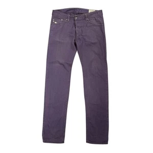 Diesel Darron Regular Slim Tapered Purple Denim Jeans Italy Men Size W31L34 - Picture 1 of 9