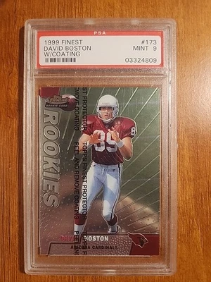1999 Finest #173 David Boston W/Coating PSA 9 MINT - Image 1 of 2