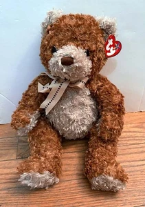 TY Beanie Buddy Whittle Brown Teddy Bear Plush Doll Stuffed Animal Vintage NWT - Picture 1 of 2