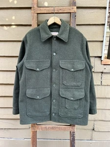 VTG Filson Mackinaw Cruiser Jacket Wool Green Medium AMAZING CONDITION RARE SIZE - Picture 1 of 20