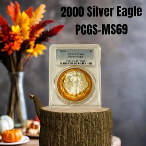 American Eagle 2000 plateado graduación profesional-MS69 tonificado - Imagen 1 de 8