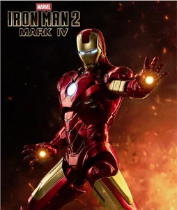 Figura de Acción Iron Man 2 Mark 4 1/10 Marvel 7" Alto Versión Luminosa Luz LED - Imagen 1 de 6