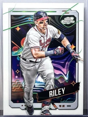 Austin Riley 2024 Topps Cosmic Chrome White Hole Refractor #84 Braves - Image 1 of 2