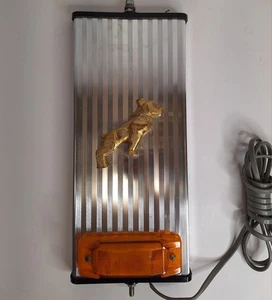 Vintage Mack Truck Heated Passenger Side Mirror w/ Light Gold Bulldog Emblem - Picture 1 of 8