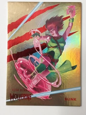 Tarjeta Fleer Ultra Wolverine Gold Rainbow Foil 2024 #66 BLINK epack exclusivo Foto 1 de 2