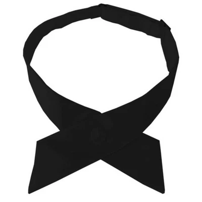 Uniforme de corbata cruzada cuello ajustable color liso para mujer 1,75" W x hasta 19" L Foto 1 de 3