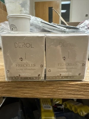 Derol Freckles  Liquid Air Cushion  W/Freckle Brush Brown Natural NEW  2pack - Image 1 of 2