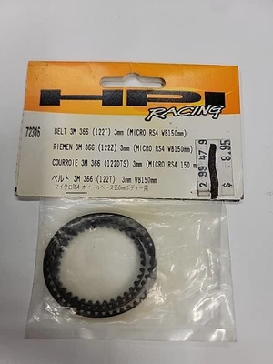 HPI # 72316 Belt 3M 366 (122T) Micro RS4 NIP  - Image 1 of 2