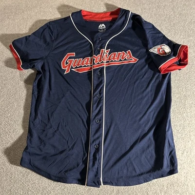 Majestic MLB Cleveland Guardians Baseball Jersey - Mens Size XL - Image 1 of 4