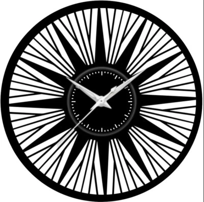 Orologio disco vinil clock orologio da parete  sole - Immagine 1 di 3