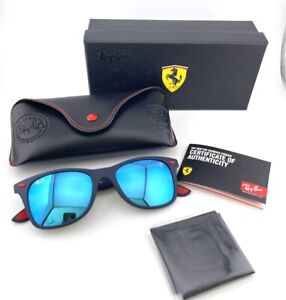 Ray-Ban Scuderia Ferrari Sunglasses RB4195-M-F 604/HO 52 20 150 Blue Gray