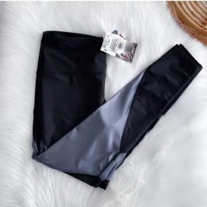 Yoga Democracy The Skinny On Your Leggings Black Gray High Waisted Rise XL NEW - Picture 1 of 17