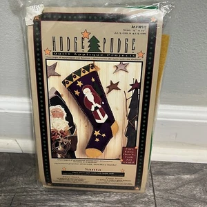 Hodge Podge Quilt Applique Felt Stocking Kit-Folk Art Style-9" x 17"-NEW - Picture 1 of 6