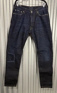 Men’s Scotch & Soda Dean Button Fly Jeans 33x34 Dark Wash Patchwork 100% Cotton - Picture 1 of 10