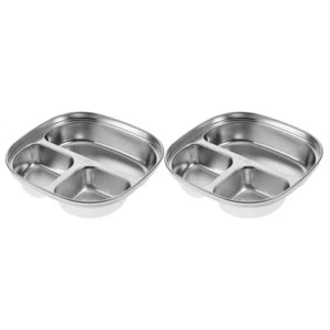 2 Pcs Tellerset Für Kinder Kleinkind Lebensmittelabscheiderplatte - Bild 1 von 12