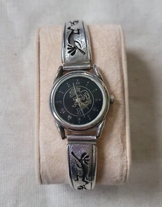 Vintage Native American Navajo Sterling Silver Kokopelli Womens Watch Small - Picture 1 of 14
