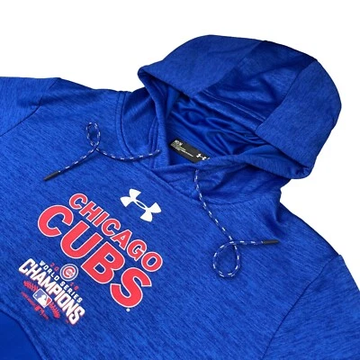Chicago Cubs 2016 World Series Champions Under Armour Hoodie Blue • Medium - Image 1 of 4