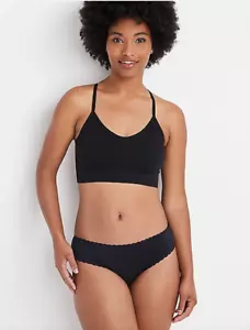 Jenni Women’s Lace Trim Bikini Underwear, Black , M - Picture 1 of 3