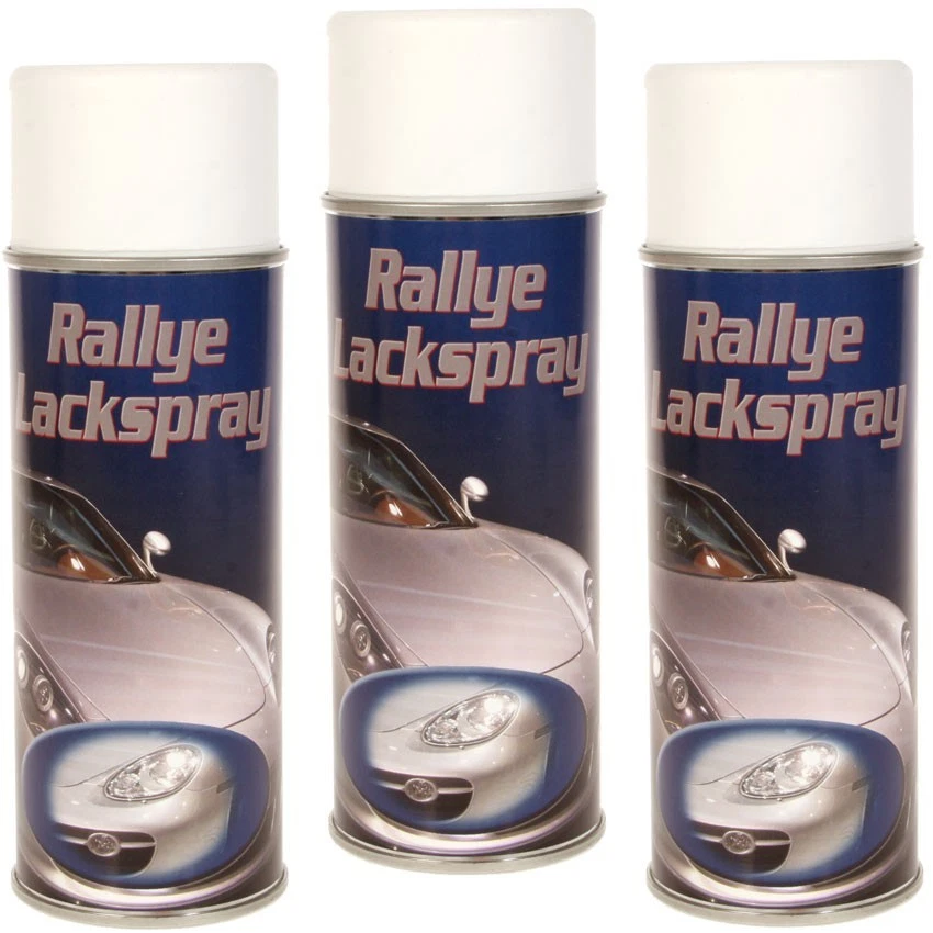 Sprühdose 3x Weiss matt 400ml Spraydose Profi Lackspray Sprühlack Autolack Lack - Bild 1 von 1