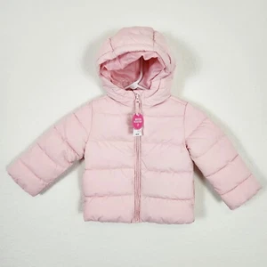 The Children's Place NWT Girls Hooded Puffer Jacket Pink Size 3T - Picture 1 of 5