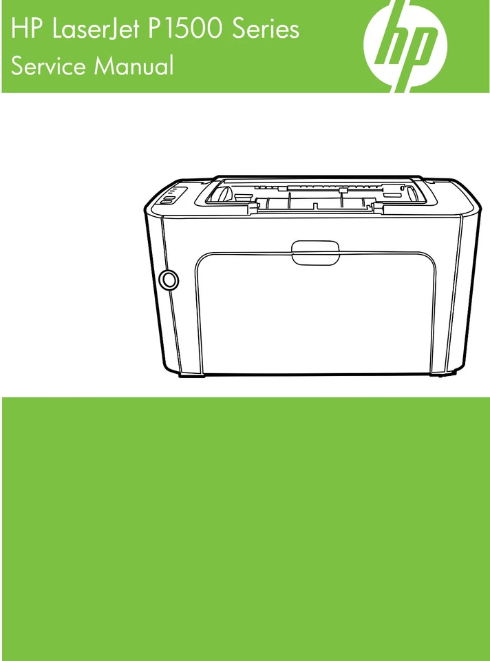 HP Laserjet p1500 series Printer Service Manual(Parts & Diagrams) - Image 1 of 1