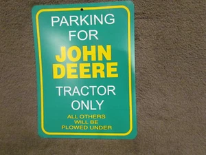 John Deere tractor parking signs (two) - Picture 1 of 1
