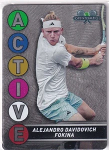 Topps Graphite 2024 Tenis ACM-26 Alejandro Davidovich Fokina Active Metal Card - Zdjęcie 1 z 2