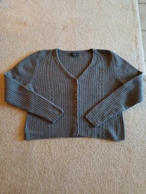 Suéter Vintage Limitado Cuello en V Abotonado Mezcla Lana de Cordero Foto 1 de 4