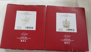 Lenox Pierced Dove & Angel Ornaments 2022 New In Box Porcelain 24k Gold Accents - Picture 1 of 16