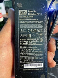 MEANWELL Medical Power Supply Adapters GSM40A12-P1J 40W 12V - Picture 1 of 5