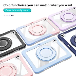 Klare robuste Ring Ständer stoßfeste Hülle für iPad Pro 11 2024/iPad 9./8./7. - Bild 1 von 55