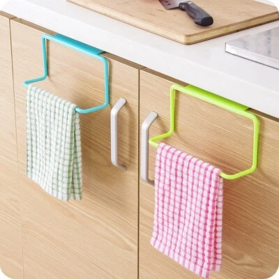 NEW Bathroom Kitchen Towel Rack Hanging Holder Organizer Cabinet Cupboard Hanger - Image 1 of 4