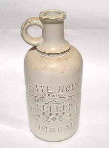 White House Vinegar Vintage 1909 White / Clear Glass Bottle-Antique - Picture 1 of 7