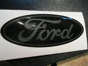 Black Oval 3M F-250 Grill Decal 2010-2016 F350 F450 F550 Super Duty Emblem Flat - Picture 1 of 7