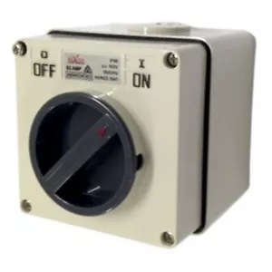 3 Pole 63AMP Industrial Switch - Three Phase / 3 Phase Electrical IP66 - Picture 1 of 2